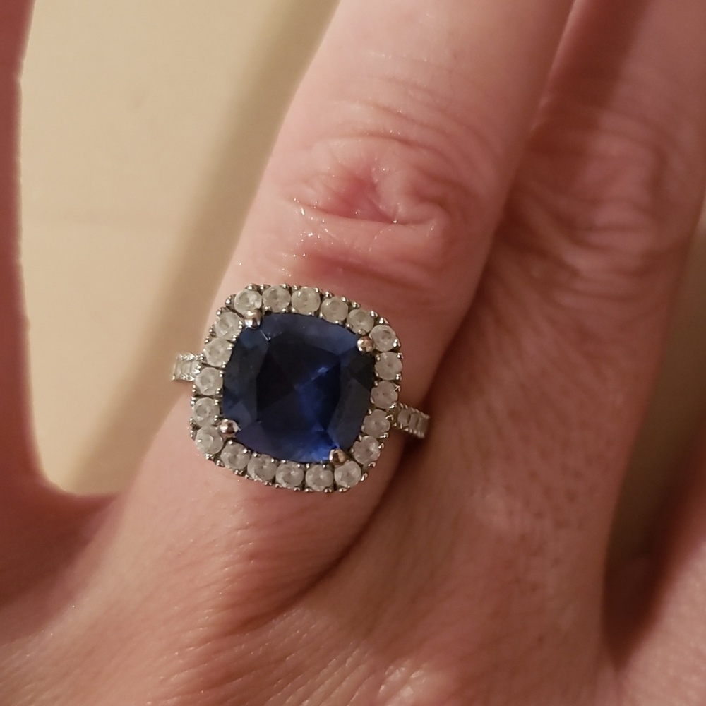 Silver Blue Ring - image 1